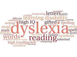 picture using different words to describe what dyslexia is